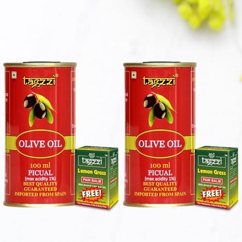 Tagzzi Olive Oil for Baby Massage, Gentle Baby Massage Oil, Imported from Spain, Pack of 2 (100 ml)