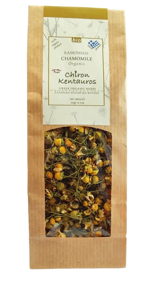 Greek Organic Bio Herb Greek Chamomile from Mount Pelion Greece GMOCaffeine Free 20gr 070oz