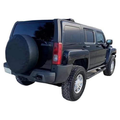 Aolowewin Black Spare Tire Cover, Spare Wheel Cover, for Jeep Wrangler, Ford Bronco, Hummer H3, Toyota Honda GMC Buick SUVs, Spare Tyre Cover Protector (XL: 275/70R17, 285/70R17)