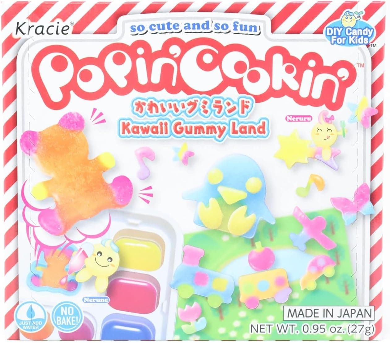 Kracie Popin' Cookin' DIY Gummy Land Candy Kit - Fun and Creative Gummy Making for Kids