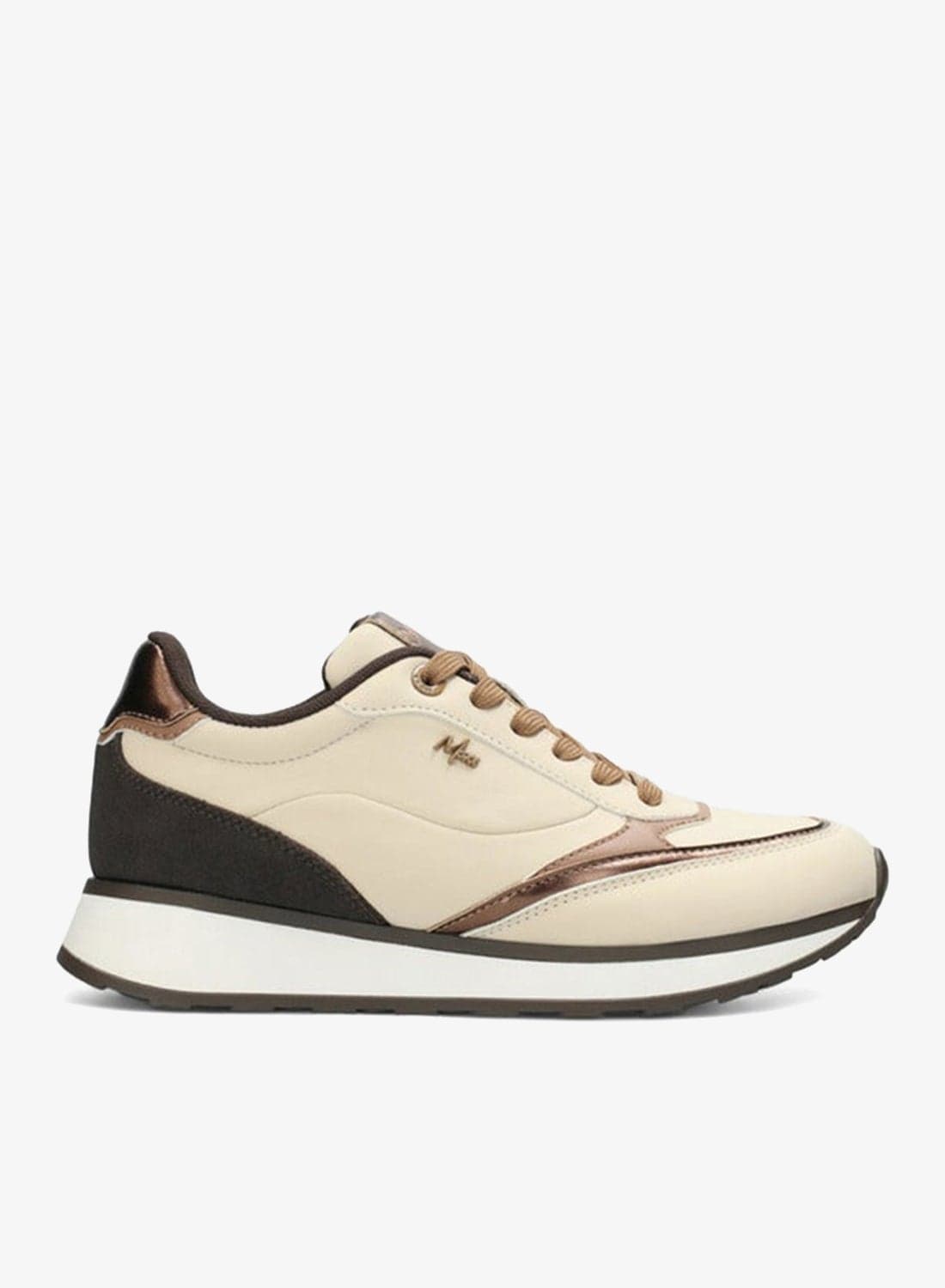 Panelled Lace-Up Sneakers
