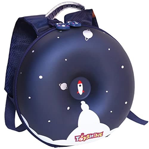 Toyshine Eva Donut Bagpack For Kids Girls Boys Preschool Nursery Travel Casual Backpack - 10 Inches Mini Size - Space,Blue