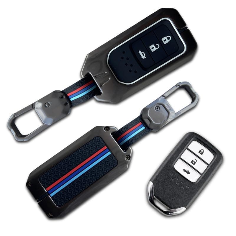 NEODRIFT 'KeyShield' Car Key Cover for Suitable for Honda City (Shape 1, 03 Buttons) (Durable, Stylish, and 360° Protection)