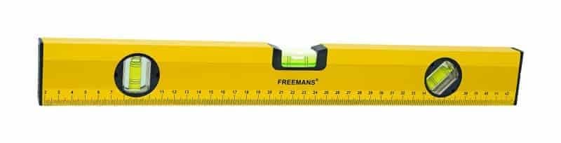 FREEMANS CL360 Centigraff Box Section Aluminium Level and Printed scale with 3 Vials - 60cm