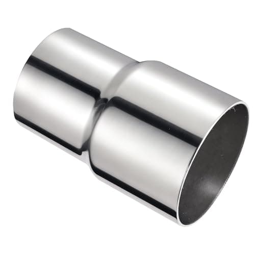EVIL ENERGY ID 2 to OD 25 Exhaust Reducer Adapter Polished 304 Stainless Steel 4 Overall Length Exhaust Adapter Connector 2 ID to 2 12 OD