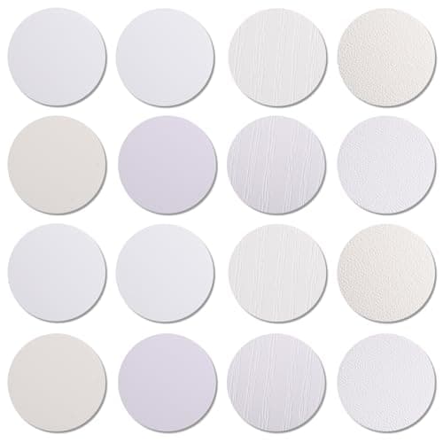 Epakh 864 Pcs Screw Covers Wood Stickers for Furniture 0.83 Inch Screw Hole Stickers Waterproof PVC Cover Caps Adhesive Wood Grain Decals for Holes Wall Cabinets Bookcase Desk(Fresh Color)