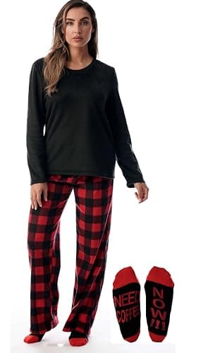 Just Love Womens Microfleece Pajama Pants Set with Socks 6734-10195-1X