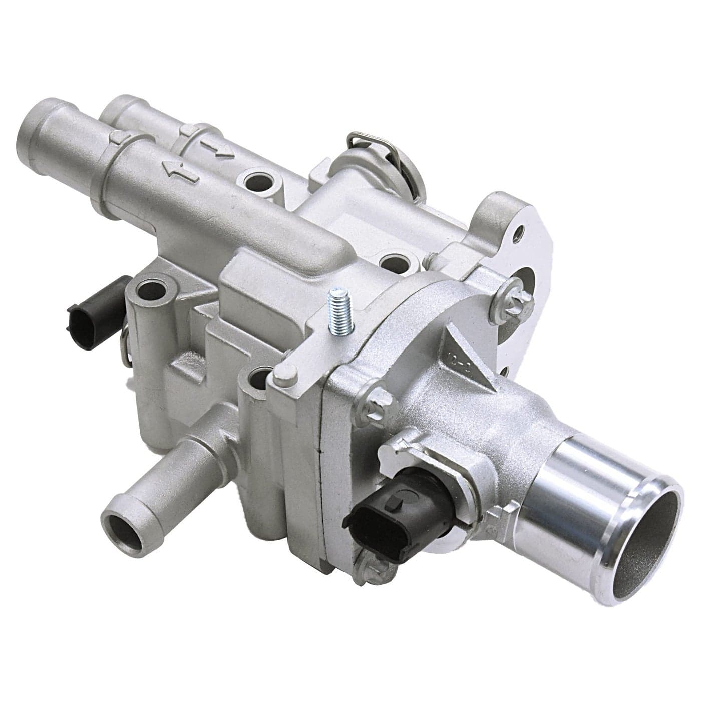 FOKES Engine Coolant Thermostat Housing Assembly Compatible with Chevy Cruze Limited Trax Sonic 18L 16L Replaces 25192228 55564890 1581816 902033 55579951 Full Aluminum
