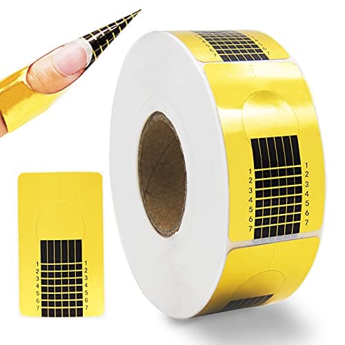 500 PCS Acrylic Nail Forms, Rectangle Polygel Nail Forms, Nails Extension Form Guide Stickers for Polygel, Nails Art Paper Form for DIY Manicure Design