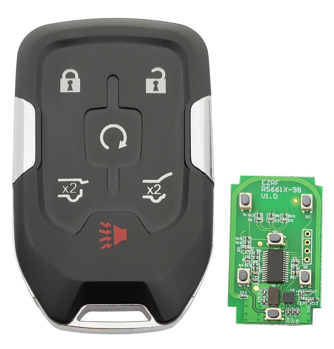 Horande Smart Keyless Entry Key Fob fit for 2014 2015 2016 2017 Chevy Tahoe Suburban Silverado GMC Yukon XL Denali Key Fob HYQ1AA