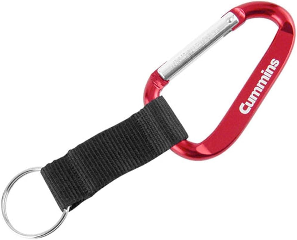 Cummins Diesel Red Carabiner Key Chain Clip