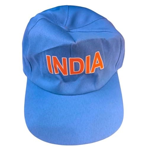 Kaku Fancy Dresses School Team Cricket Sports Cap for Kids and Cricket Uniform Accessory - Blue