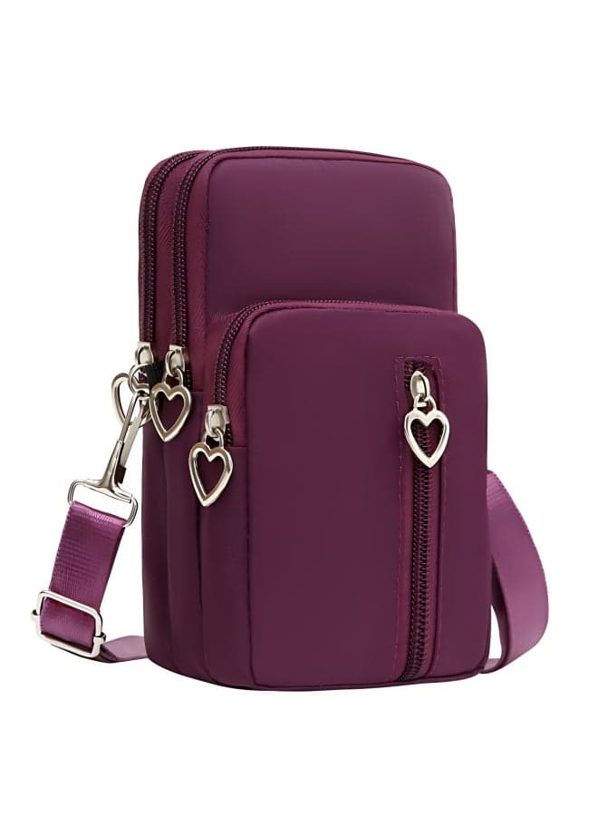 Women's Large Capacity Nylon Shoulder Bag, Ladies Halter Neck Mobile Phone Bag Arm Bag Crossbody Bag Sling Bag Side Bag, Lightweight Portable Coin Purse Carry Bag Sports Bag for Girls/College Students