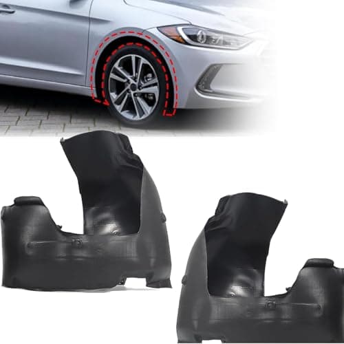 Sekeseauto 1Pair Front Fender Liner Set, Driver and Passenger Side, Fit for Hyundai Elantra Sedan 2017 2018, Replace# 86811F3000 86812F3000, HY1248159 HY1249159, Wheel Liner Splash Guard