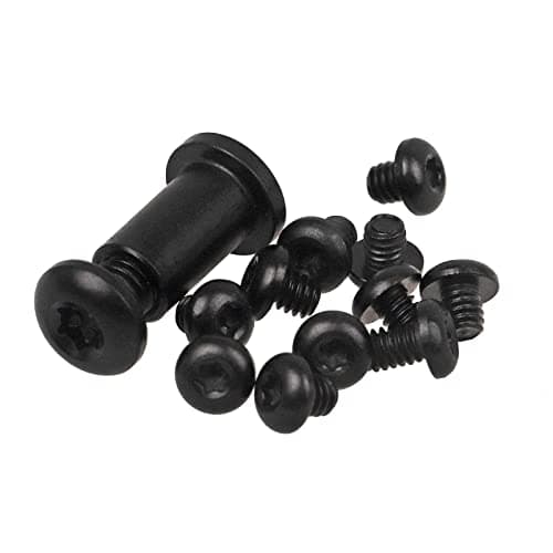 13Pcs Custom Titanium Alloy Torx Screw and Pivot Set for Benchmade 535 BUGOUT, Includes Handle and Pocket Clip Screws (Black)