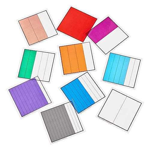 hand2mind Picture Grids for Fractions and Decimals Math Classroom Manipulatives Montessori Math Materials Fraction Manipulatives for Elementary School Math Teacher Supplies Set of 60