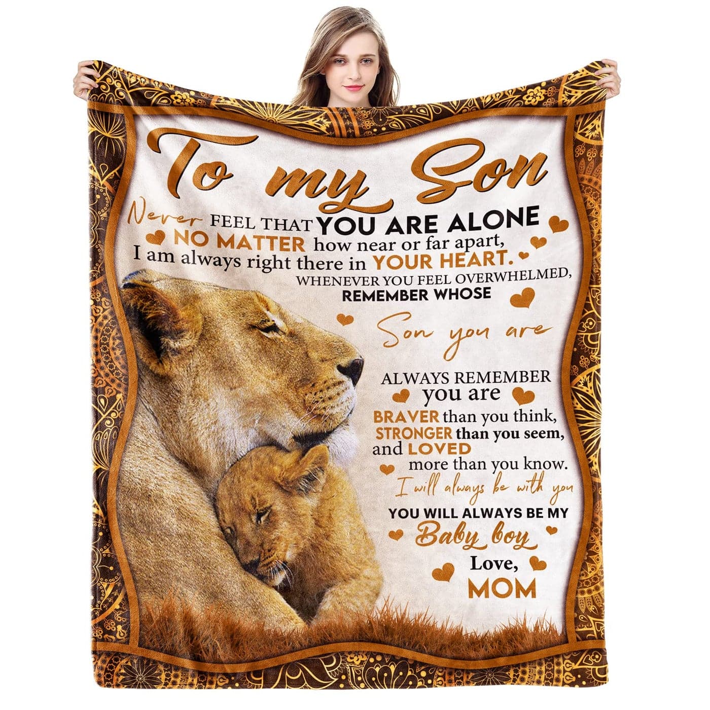Gifts for Son Son Gifts from Mom Son Birthday Fathers Day Graduation Valentines Soft Throw Blanket 60x50