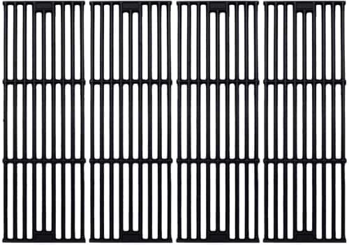 GasSaf 19 3/4 inch Grill Grates for Chargriller 5050 3001 3008 3030 4000 2121, King Griller 3008 5252, Char Griller Duo 5050 Parts Replacement, Cast Iron Grill Cooking Grid Grates 19-3/4 x 6-3/4