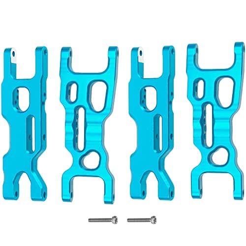 Vgoohobby Metal Front Rear Suspension Arms AArms Set Compatible with Losi 118 MiniT 20 2WD Stadium RC Truck HopUp Parts Blue