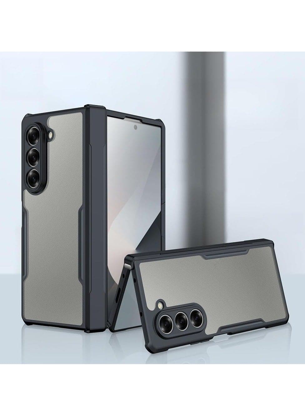 Compatible Samsung Galaxy Z Fold 7 Case PC+TPU+ Glass Case Camera Case Shock Protection Protective Case