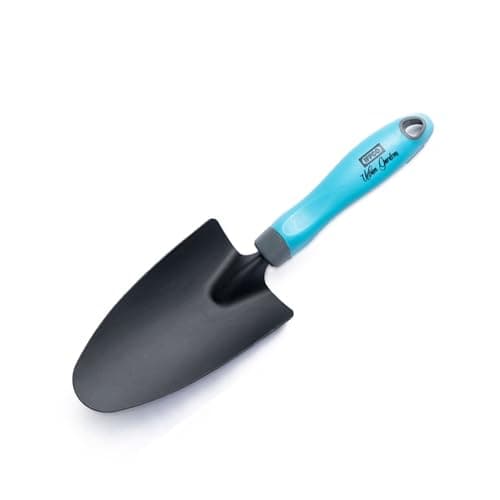 IFFCO Urban Gardens - Trowel 1Pc - Gardening Tools for Home Garden - Carbon Steel Shovel with Soft Rubber Handle for Better Grip - Use for Digging, Transplant, and Soil
