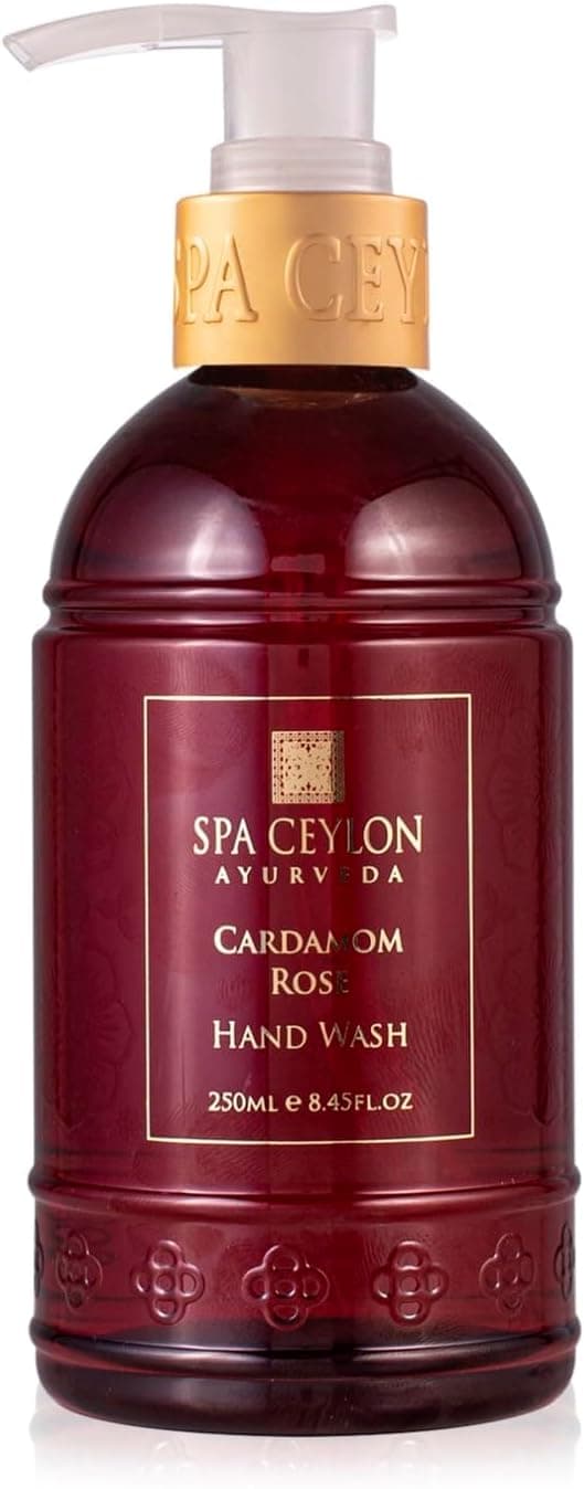 SPA CEYLON Cardamom Rose Hand Wash Hydrating Liquid Hand Soap Liquid Hand Wash Relaxing Vegan and CrueltyFree Fragrant Pump Soap for All Skin Types 250ml