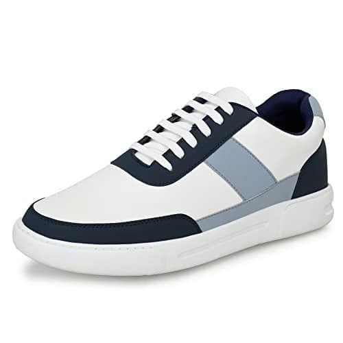 Centrino Men's 3211 White-Blue Sneakers_7 UK (3211-06)