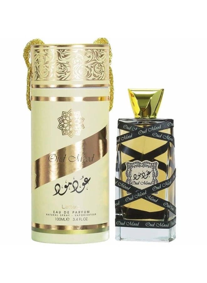 Perfumes Oud Mood for Unisex Eau de Parfum Spray, 3.4 Ounce