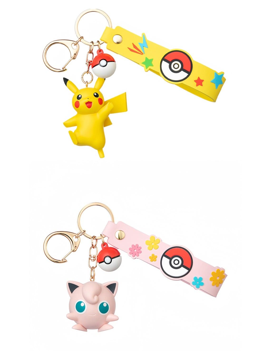 Two-pack of Cute Cartoon Keychain Pendants, Bag Pendants, Doll Decorations