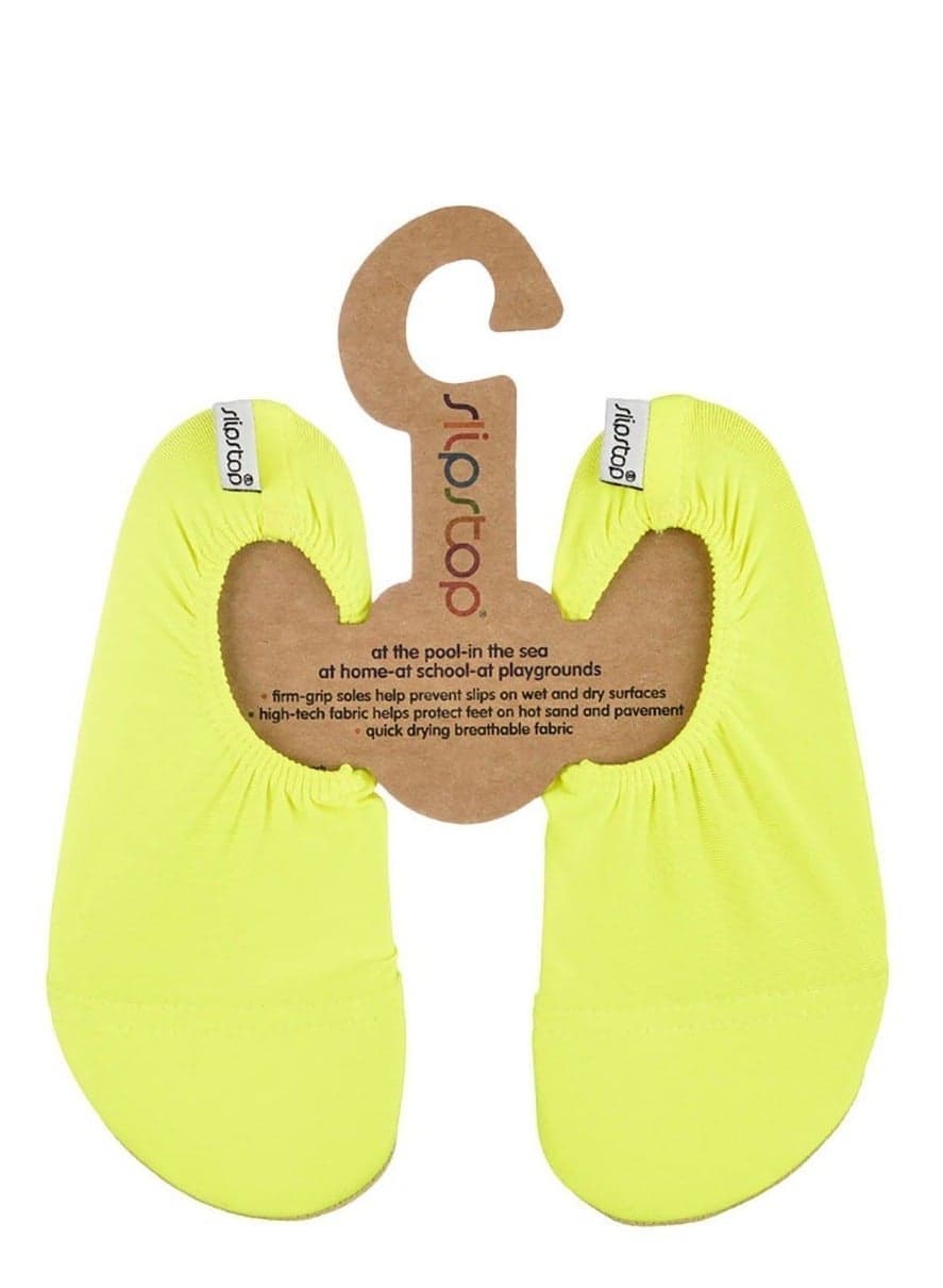 Neon Yellow Kids Water and Pool Shoes