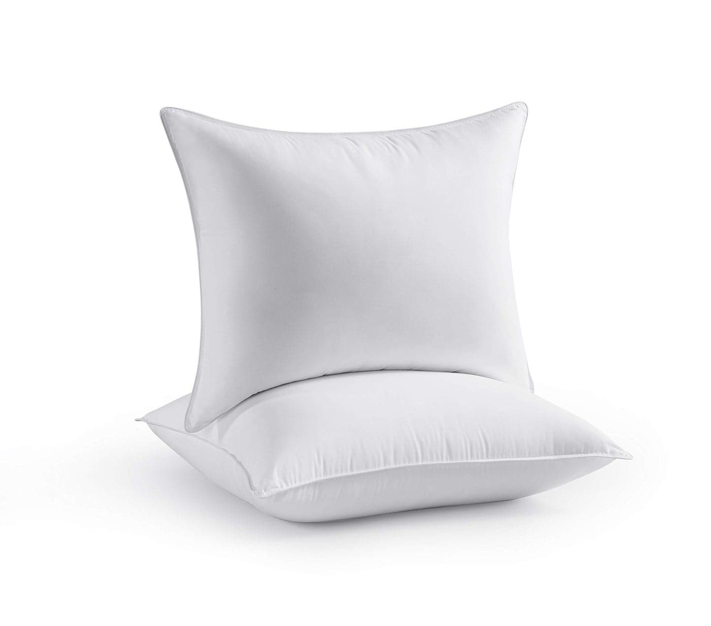 Seward Park Bed Pillow Standard Size Set of 2 Shams Insert 20 x 26 inch Down Alternative Cooling Pillows for Stomach Side or Back Sleeper