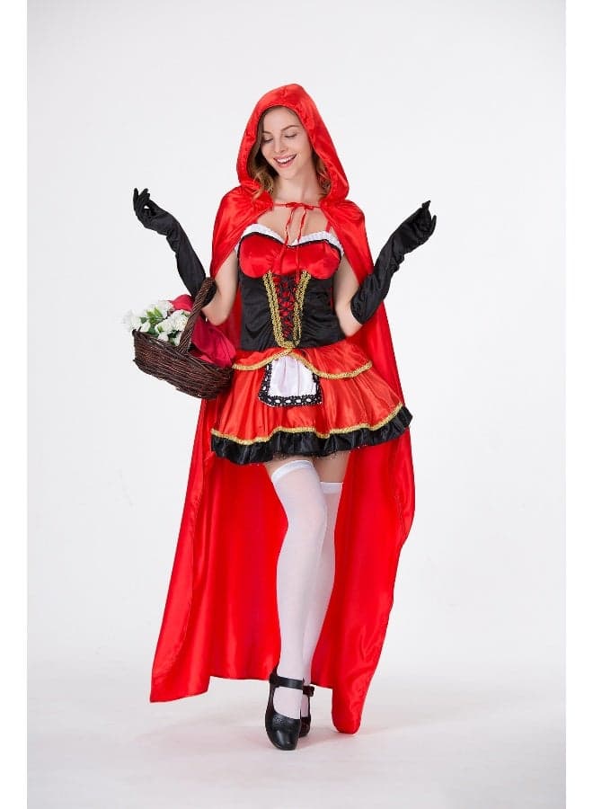Women's Red Riding Hood Costume, Adult Halloween Fashion