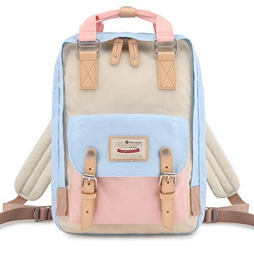 Himawari Girls Backpack/Travel Backpack for Women 14.9" College Backpack Vintage Waterproof School Bag , Work Backpack for 14inch Laptop(HM-38#)