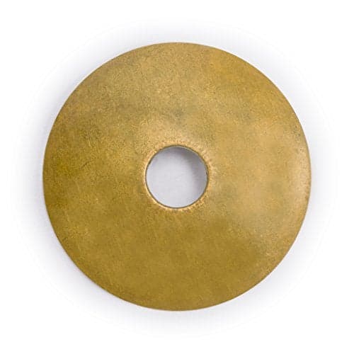 Hardware Philosophy Convex Round Brass Backplate Washers Hardware 1.2 Inches - Set of 10 - Architectural, Interior Design, Doors, Furniture Cabinet Customization Hardware