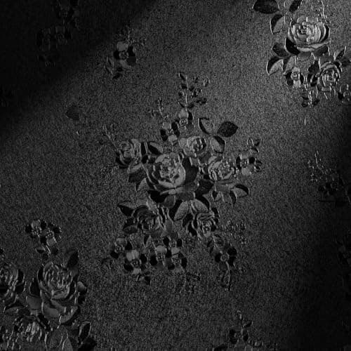 Erfoni Black Peel and Stick Wallpaper Black Floral Embossed Contact Paper 17.7inch×393.7inch Removable Textured Flower Wallpaper Self Adhesive Thicken Accent Wall Countertops Wall Paper