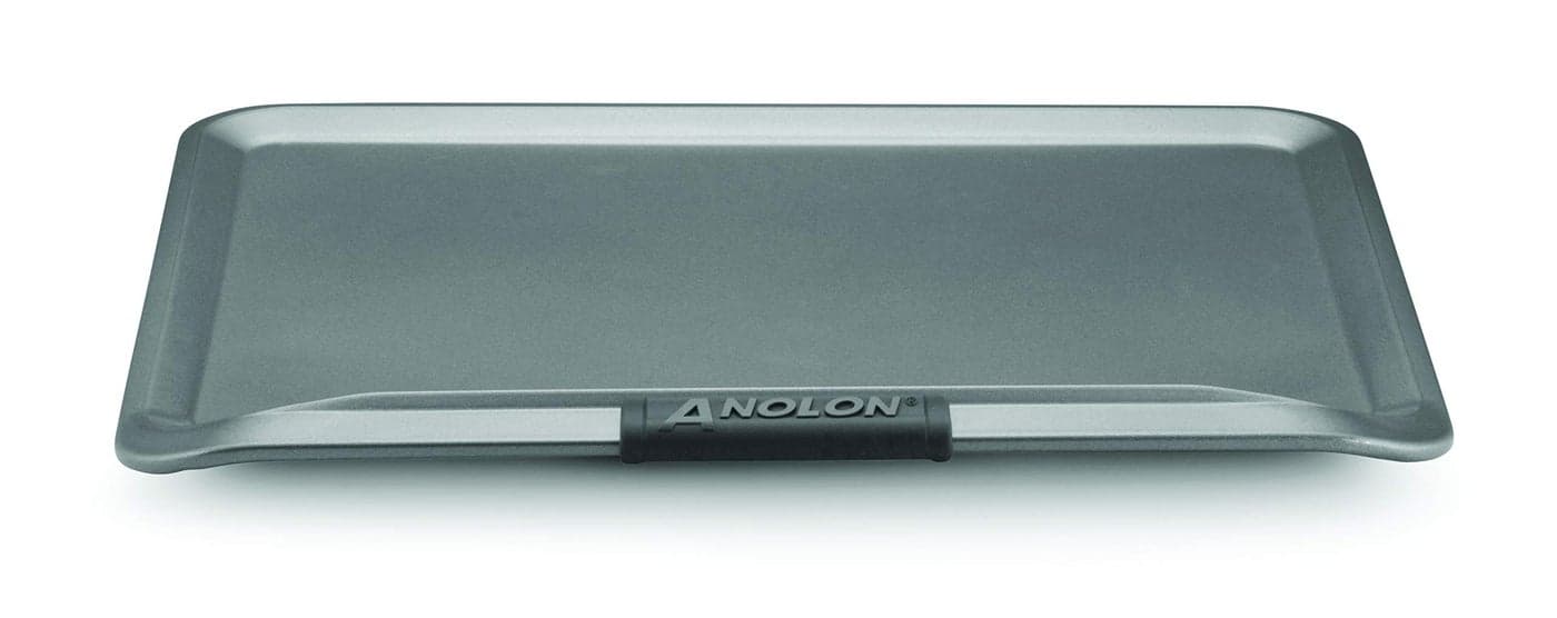 Anolon Advanced Nonstick Bakeware with Grips Nonstick Cookie Sheet Baking Sheet 14 Inch x 16 Inch Gray54717