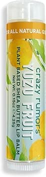 Crazy Rumors Yuzu Fruit Soothing Lip Balm Stick for Dry Lips 100 Natural Limited Edition Summer