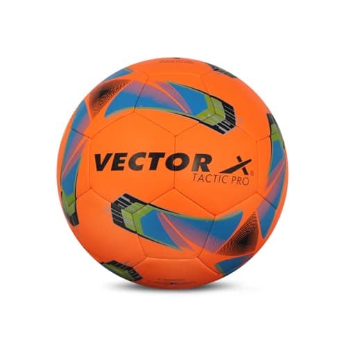 Vector X Tactic Pro Polyester Winding Football for Hard Ground (Color : Orange) Size : 5