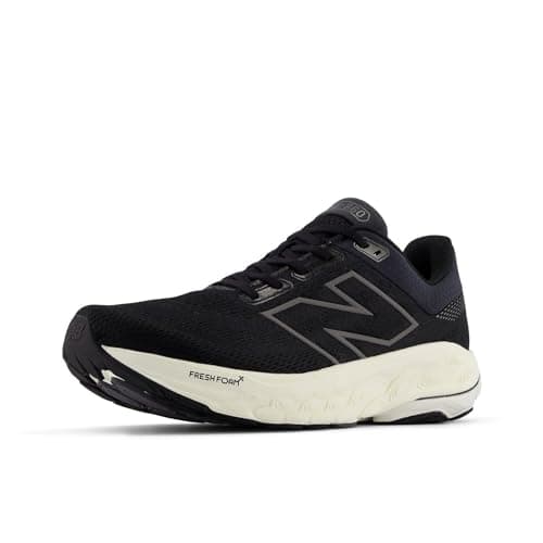 New Balance Men's Fresh Foam X 860 V14 Running Shoe, Black/Phantom/Sea Salt, 8 Wide