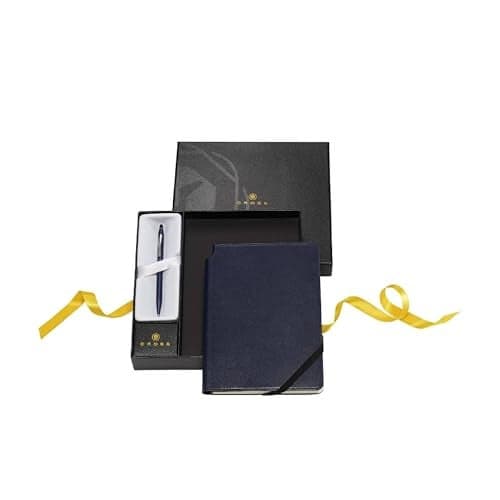 Cross Click Black Lacquer Ballpoint Pen Midnight Blue Journal