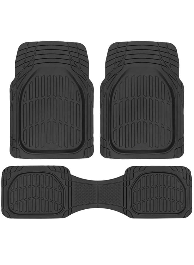 Trend Floor Mats for Cars,Waterproof Trim, Black Deep Dish All-Weather Mats,Cars Trucks SUV, Universal Floor Liner Car Accessories