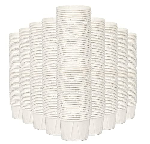 1 Oz Paper Cups- Paper Medicine Taster Ketchup Sacrament Paper Cups (PACK B - 5000 PACK)