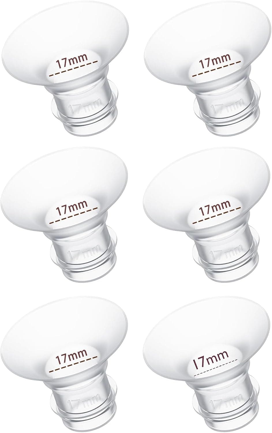 17mm Flange Insert 6PC Compatible with 17mm Flange SpectraFlange Inserts for SpectraMomcozy Flange InsertsMomcozy Wearable Breast Pump Flange InsertFlange Inserts for Medela PumpWillowTSRETE