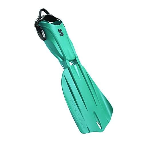 SCUBAPRO Seawing Nova Scuba Fin Set Open Heel with Bungee Strap for Recreational Scuba Diving and Snorkeling Medium Turquoise