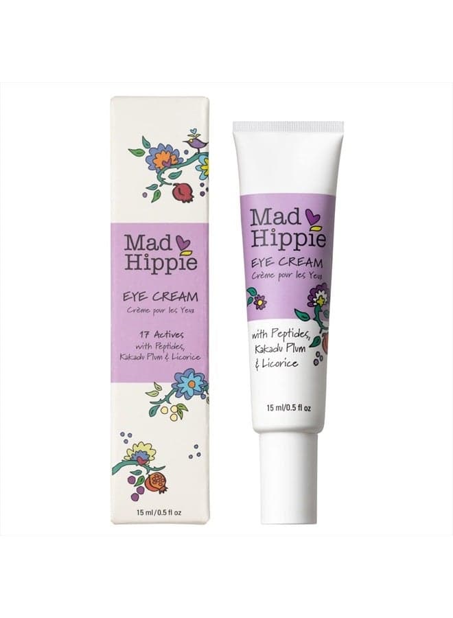 Eye Cream - Anti-Aging Under Eye Cream for Dark Circles and Puffiness with Niacinamide, Peptides, Kakadu Plum & Licorice, Eye Treatment with Skin-Brightening Vitamin C, 0.5 Oz