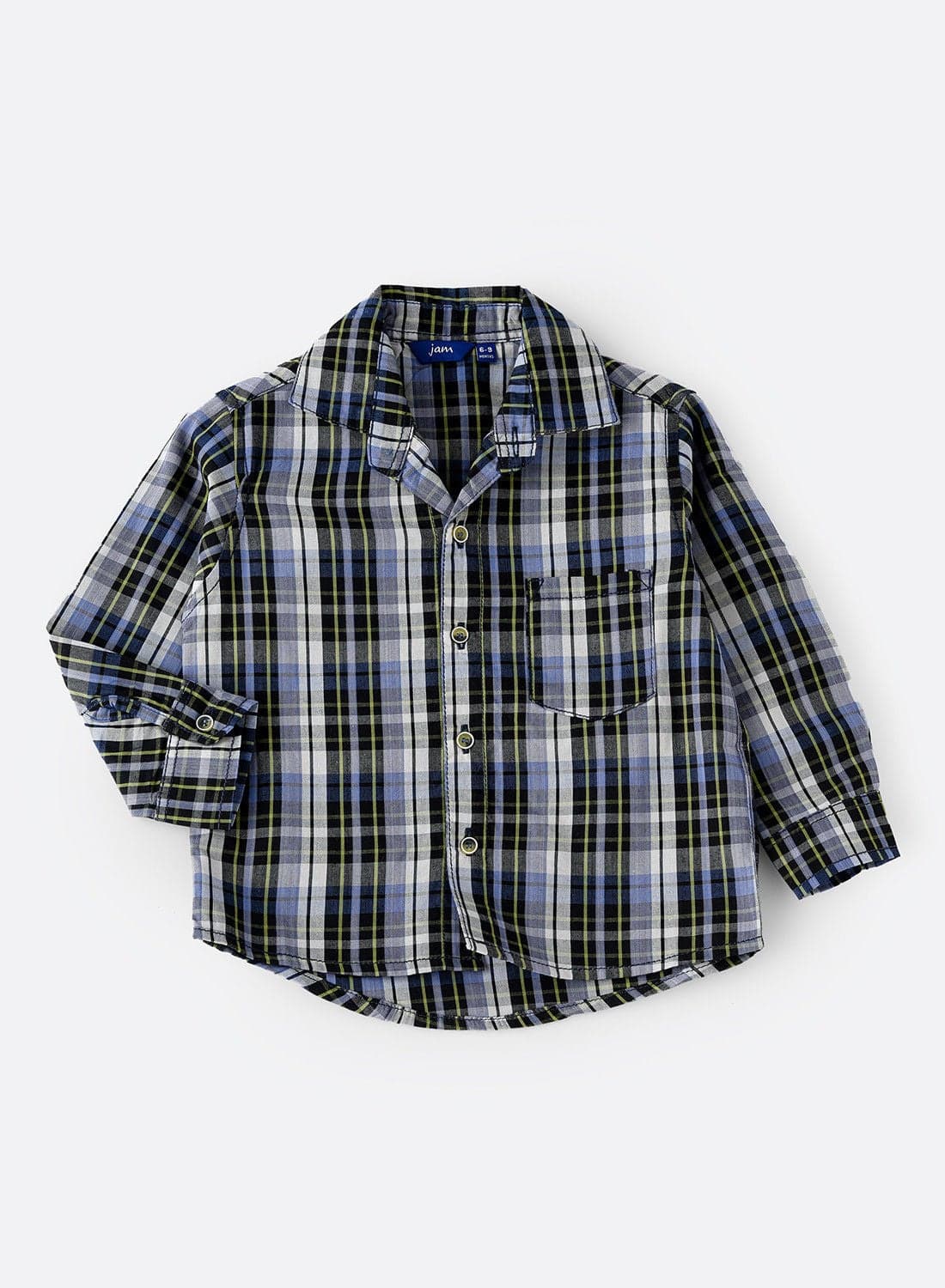Woven checkered shirt
