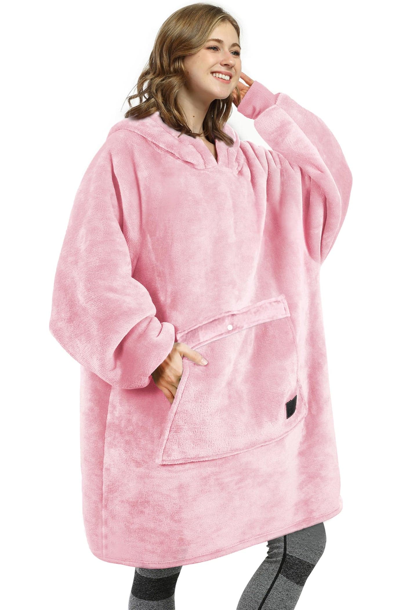 Catalonia Oversized Wearable Blanket Hoodie Sweatshirt Comfortable Sherpa Lounging Pullover for Adults Men Women Teenagers Wife Girlfriend Gift