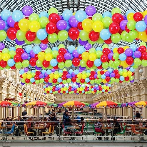 Haull Balloon Drop Net for Ceiling Release Wedding Birthday Balloon Drop Net for New Year's Celebration Baby Shower Graduation Decoration Party Supplies(7.9 x 3.3 ft)