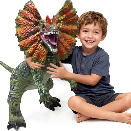 YONGJULE Large Dinosaur Toys 29 Dilophosaurus Soft Dinosaur Toys for Kids 35 Big Inflatable Dino for Boys Girls Toddler Party Favors Birthday Gifts