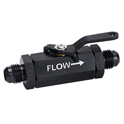 PQY AN8 Shut Off Valve Fitting 8AN-8AN Male Shut Off Valve Fuel Fitting